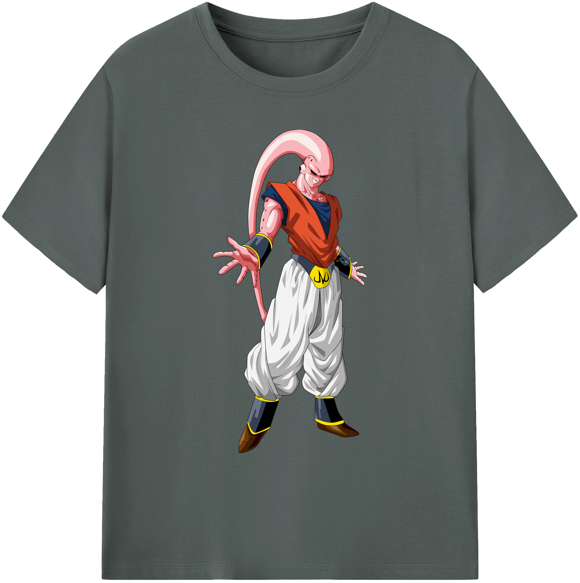 （画像用） ドラゴンボール 魔人ブウ DRAGON BALL Majin Buu 綿100％ メンズ半袖Tシャツ｜肌触りやわらか＆通気性